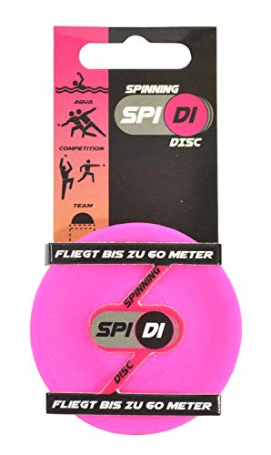 Kögler 93180 - Mini Wurfscheibe SpiDi, Silikon Spinning Disc, ca. 6,5 cm in neon pink, Frisbee im Hosentaschenformat, für unterwegs, am Strand, im Garten, mit Freunden, für Erwachsene und Kinder von Kögler