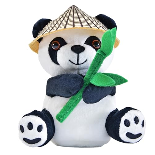 Kögler 76922 - Labertier Panda Bao Bao, ca. 14,5 cm groß, nachsprechende Plüschfigur mit Wiedergabefunktion, plappert Alles nach und bewegt Sich von Kögler