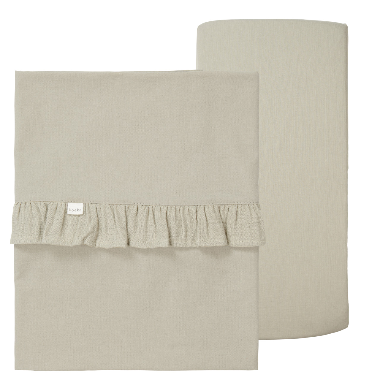Koeka Crib Sheet&Fitted Sheet Set Ruffle Faro Koeka Crib Sheet&Fitted Sheet Set Ruffle Faro von Koeka