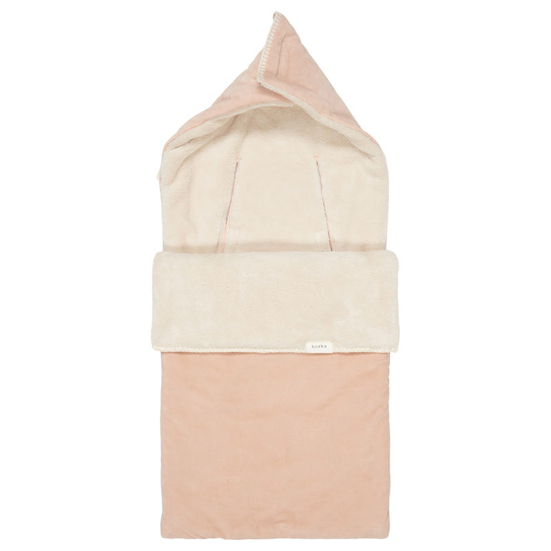 Plüsch-Fußsack ODDI in rosa salt von Koeka