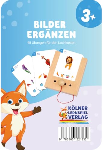 Kölner Lernspielverlag Bilder ergänzen 3+: Kartensatz für den Lochkasten Kölner Lernspielverlag Bilder ergänzen 3+: Kartensatz für den Lochkasten von Kölner Lernspielverlag