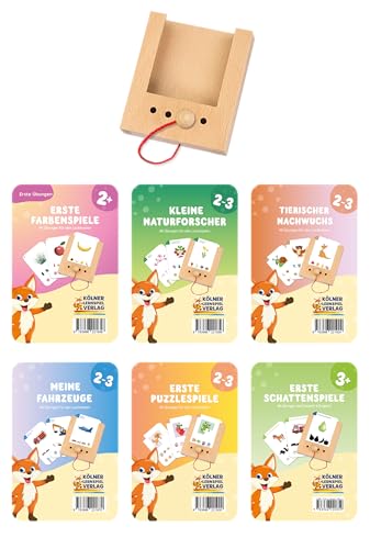 Kölner Lernspielverlag Lochkasten Starterset ab 2-3 Jahren mit 6 Kartensätzen von Kölner Lernspielverlag