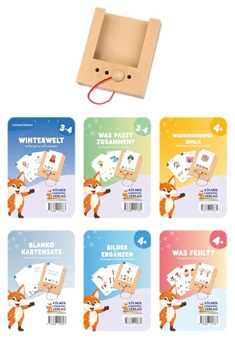Kölner Lernspielverlag Lochkasten Starterset ab 3-4 Jahren mit 6 Kartensätzen von Kölner Lernspielverlag