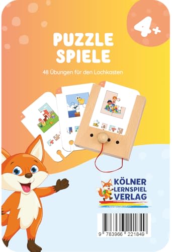 Kölner Lernspielverlag Puzzle Spiele 4+: Kartensatz für den Lochkasten Kölner Lernspielverlag Puzzle Spiele 4+: Kartensatz für den Lochkasten von Kölner Lernspielverlag