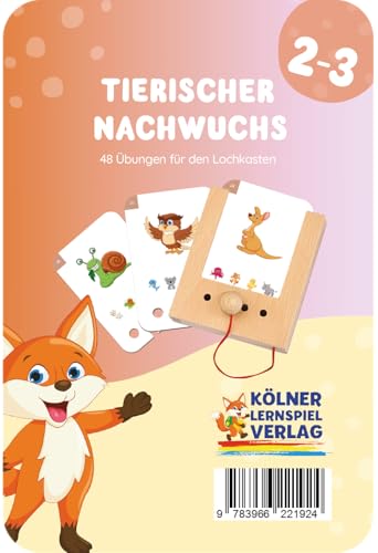 Kölner Lernspielverlag Tierischer Nachwuchs 2-3: Kartensatz für den Lochkasten Kölner Lernspielverlag Tierischer Nachwuchs 2-3: Kartensatz für den Lochkasten von Kölner Lernspielverlag