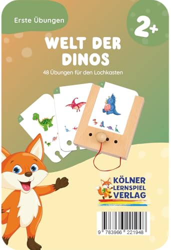 Kölner Lernspielverlag Welt der Dinos 2+ : Kartensatz für den Lochkasten Kölner Lernspielverlag Welt der Dinos 2+ : Kartensatz für den Lochkasten von Kölner Lernspielverlag