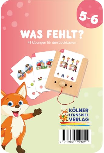 Kölner Lernspielverlag was fehlt? 5-6: Kartensatz für den Lochkasten Kölner Lernspielverlag was fehlt? 5-6: Kartensatz für den Lochkasten von Kölner Lernspielverlag
