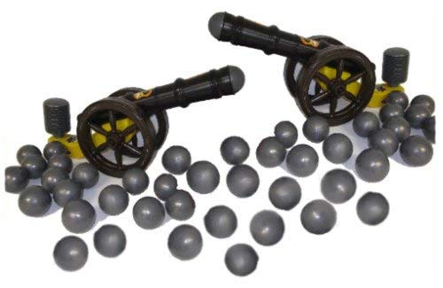 koenig-tom Bällebad24-2X Kanone f. Bällebad Bälle Ballkanone Bällebadkanone Kanone im Set inkl. 150 Kanonenkugeln, von koenig-tom