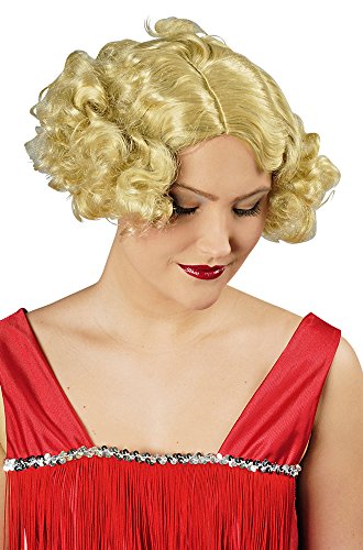 Charleston Perücke Aimée - Blond - Zubehör für Damen zum 20er 30er Jahre Gatsby Kostüm von Körner Festartikel