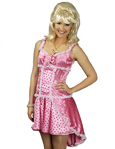 Rosa Candy Girl Kostüm für Damen Gr. 44 46 - Süßes Kleid für Einhorn, Candy oder Prinzessin Kostüm zu Karneval oder Mottoparty von Körner Festartikel