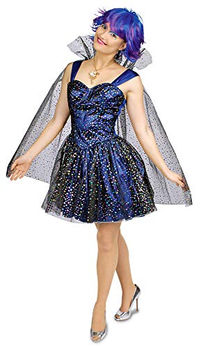 Sternenfee Starlight Kostüm für Damen Gr. 40 42 - Wunderschönes sternenbesetztes Kleid mit Umhang für Karneval, Theater oder Mottoparty von Körner Festartikel