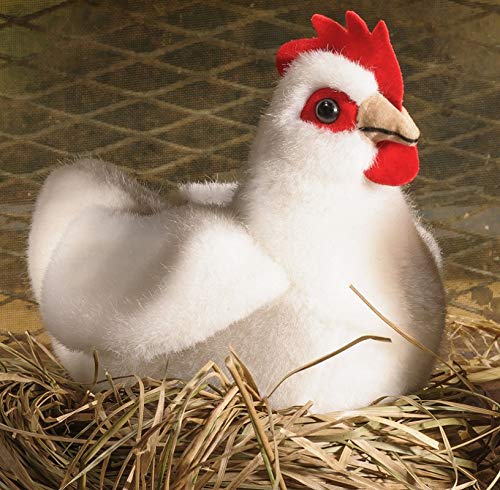 Kösener Huhn Henne Hahn sitzend 14 cm weiß 7361 Stofftier Kuscheltier Stofftier Plüschtier Plüsch von Kösener