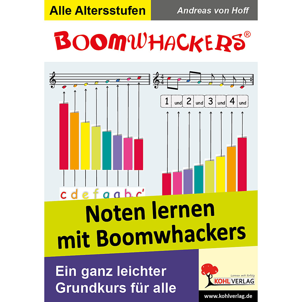 Kohl Boomwhackers Noten lernen mit Boomwhackers Lehrbuch von Kohl