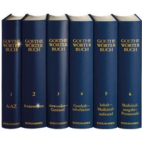 Goethe Wörterbuch, Band 1, Leinen von Kohlhammer