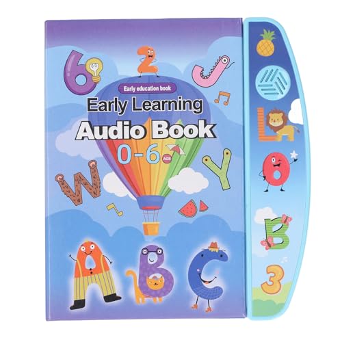 Kinder Elektronisches Buch Englisch Lernen Sound Buch Interaktives Lernspielzeug für Kinder Schüler Studenten ABS Material 25x22x2cm (blau) von Koieam