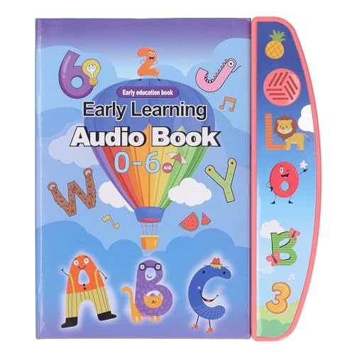 Kinder Elektronisches Buch Englisch Lernen Sound Buch Interaktives Lernspielzeug für Kinder Schüler Studenten ABS Material 25x22x2cm (rosa) von Koieam