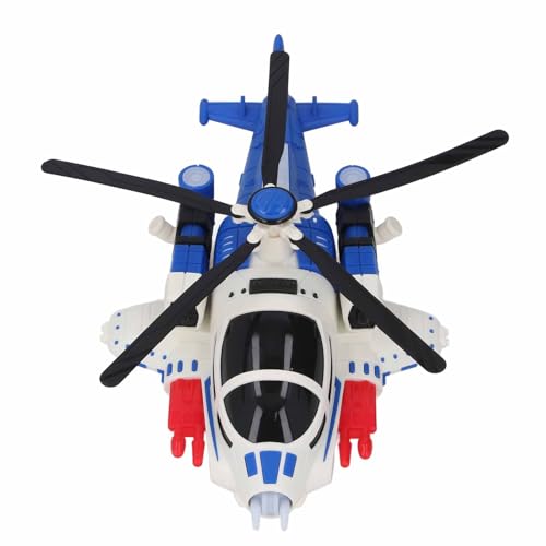Kinder Flugzeug Spielzeug, Cooles Musikflugzeug Spielzeug, Universeller Propeller Elektrisches Flugzeug Spielzeug mit Licht und Sound für Kinder (Blau) von Koieam