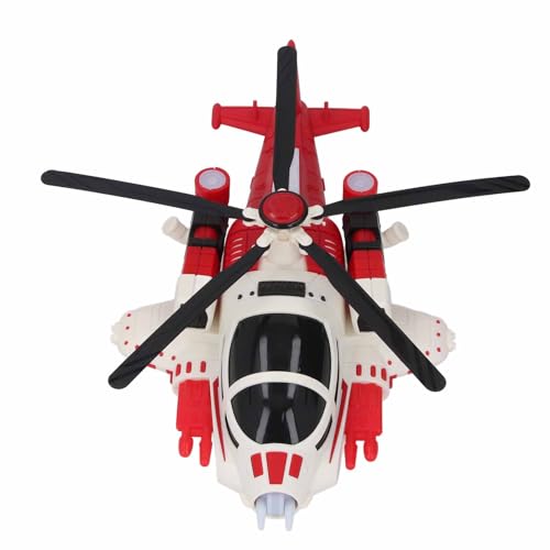Kinder Flugzeug Spielzeug, Cooles Musikflugzeug Spielzeug, Universeller Propeller Elektrisches Flugzeug Spielzeug mit Licht und Sound für Kinder (Rot) von Koieam