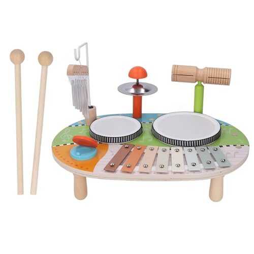 Kinder Schlagzeug Set Multifunktionales Schlagzeug und Windspiele Schlaginstrument Musikalische Erleuchtung Frühpädagogisches Spielzeug für Kinder Kinder Schlagzeug Set Multifunktionales Schlagzeug und Windspiele Schlaginstrument Musikalische Erleuchtung Frühpädagogisches Spielzeug für Kinder von Koieam