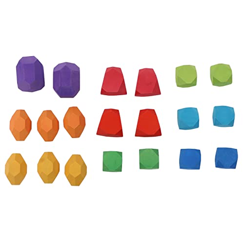 Kinder hölzerne Steinstapelblöcke 360 ° Burr Design Steinholzblöcke für Bildungsspaß Kinder hölzerne Steinstapelblöcke 360 ° Burr Design Steinholzblöcke für Bildungsspaß von Koieam