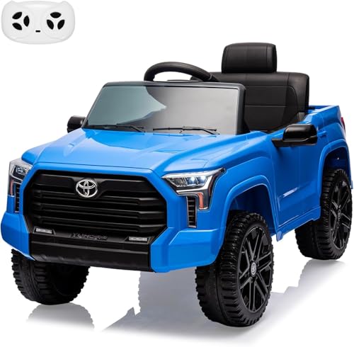 Elektroauto für Kinder, Lizenzierte Toyota Tundra 12V Elektro-LKW, Offroad-Kinder-Pickup mit Fernbedienung, Federung & 3 Geschwindigkeiten, LED-Scheinwerfer, Rutschauto für Jungen/Mädchen Elektroauto für Kinder, Lizenzierte Toyota Tundra 12V Elektro-LKW, Offroad-Kinder-Pickup mit Fernbedienung, Federung & 3 Geschwindigkeiten, LED-Scheinwerfer, Rutschauto für Jungen/Mädchen von Koioplie