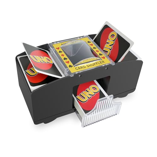Kolamom Elektrischer Kartenspielmischer für 1-2 Decks, Automatischer Spielkartenmischer für Familientreffen, Poker, Blackjack, Batteriebetrieben, für Erwachsene ab 60 Jahren von Cheerhom