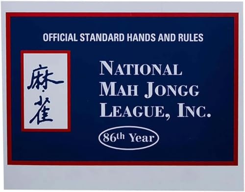 Kolarmo Mahjong-Karten 2024 Großdruck, nationale Mahjong-Karten, offizielle Standardhände und Regeln, Mahjong-Karten 2024, Großdruck, Mahjong-Scorekarte, tragbare Mahjong-Karte 2024 (1 Stück) von Kolarmo