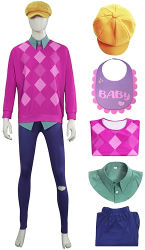 Kolegrial Baby Kostüm Herren Fasching Cosplay Anime Dämon Boygroup Sajaboys Baby Uniform Set Top Falsche Kragen Hosen Hut Lätzchen und Perücke für Karneval Halloween Party Maskenball Fest Verkleidung Kolegrial Baby Kostüm Herren Fasching Cosplay Anime Dämon Boygroup Sajaboys Baby Uniform Set Top Falsche Kragen Hosen Hut Lätzchen und Perücke für Karneval Halloween Party Maskenball Fest Verkleidung von Kolegrial