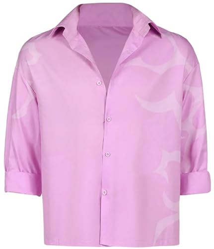 Kolegrial Jinu Kostüm Herren Fasching Cosplay KPop Demon Hunters Saja Boys Mystery Outfit Hemd für Halloween Karneval Party Maskerade Fest Verkleidung, Groß XS-5XL von Kolegrial