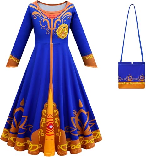 Kolegrial Mädchen Mira Kostüm Fasching Cosplay Royal Detektiv Mira Langarm Prinzessin Kleid mit Tasche und Umhang für Fancy Dress Up Karneval Halloween Party Geburtstag Maskenball Fest Verkleidung Kolegrial Mädchen Mira Kostüm Fasching Cosplay Royal Detektiv Mira Langarm Prinzessin Kleid mit Tasche und Umhang für Fancy Dress Up Karneval Halloween Party Geburtstag Maskenball Fest Verkleidung von Kolegrial