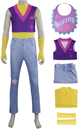 Kolegrial Mystery Kostüm Herren Cosplay Anime Dämon Sajaboys Mystery Uniform Set Weste Top Hosen Ärmel Lätzchen und Perücke für Fancy Dress Up Karneval Halloween Party Maskenball Fest Verkleidung Kolegrial Mystery Kostüm Herren Cosplay Anime Dämon Sajaboys Mystery Uniform Set Weste Top Hosen Ärmel Lätzchen und Perücke für Fancy Dress Up Karneval Halloween Party Maskenball Fest Verkleidung von Kolegrial