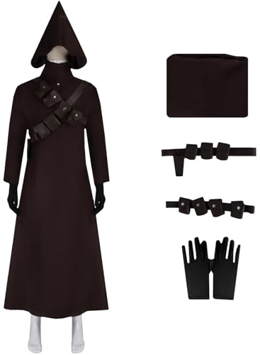 Kolegrial Tusken Kostüm Herren Fasching Cosplay Sand People Tusken Uniform Set Kapuzenjacke und Handschuhe Zubehör für Fancy Dress Up Karneval Halloween Party Maskenball Fest Verkleidung von Kolegrial