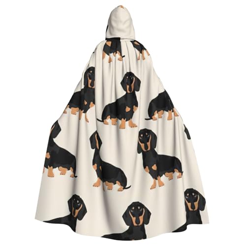 Kapuzenumhang mit Dackel-Motiv, Uni, für Karneval, Halloween, Party, Cosplay, Kostüm, Umhang Kapuzenumhang mit Dackel-Motiv, Uni, für Karneval, Halloween, Party, Cosplay, Kostüm, Umhang von KoloQren