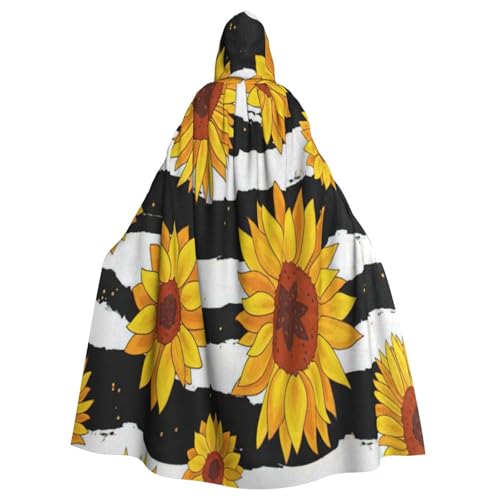 Stilvoller Sonnenblumen-Umhang mit Kapuze für Karneval, Halloween, Party, Cosplay, Kostüm, Umhang Stilvoller Sonnenblumen-Umhang mit Kapuze für Karneval, Halloween, Party, Cosplay, Kostüm, Umhang von KoloQren