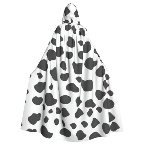 Umhang mit Kapuze und Kuhdruck, Uni, für Karneval, Halloween, Party, Cosplay, Kostüm, Umhang Umhang mit Kapuze und Kuhdruck, Uni, für Karneval, Halloween, Party, Cosplay, Kostüm, Umhang von KoloQren