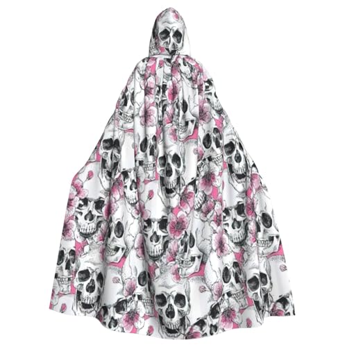 Umhang mit Kapuze und Totenkopf-Motiv, Uni, für Karneval, Halloween, Party, Cosplay, Kostüm, Umhang Umhang mit Kapuze und Totenkopf-Motiv, Uni, für Karneval, Halloween, Party, Cosplay, Kostüm, Umhang von KoloQren
