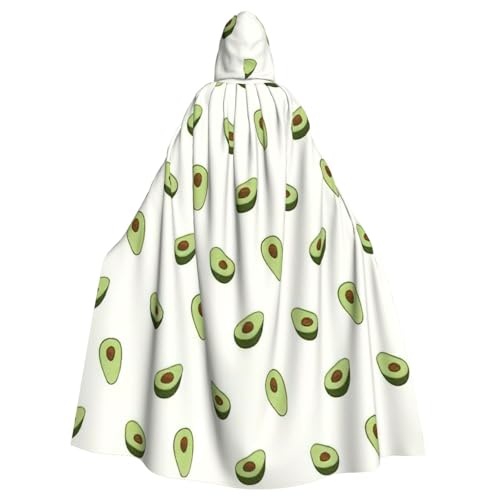 Uni Avocado-Print Kapuzenumhang Karneval Halloween Party Cosplay Kostüm Umhang Uni Avocado-Print Kapuzenumhang Karneval Halloween Party Cosplay Kostüm Umhang von KoloQren