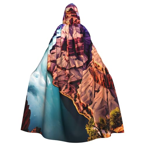 Uni Beauty Grand Canyon Print Kapuzenumhang Karneval Halloween Party Cosplay Kostüm Umhang von KoloQren