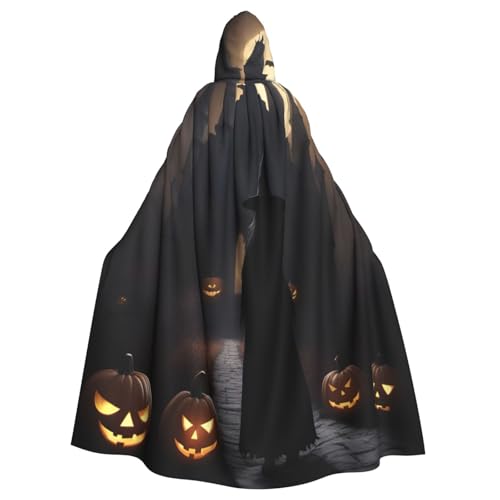 Uni Halloween Gothic 1 Druck Kapuzenumhang Karneval Halloween Party Cosplay Kostüm Umhang von KoloQren