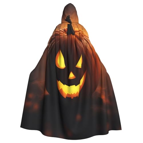 Uni Halloween Kürbis Druck Kapuzenumhang Karneval Halloween Party Cosplay Kostüm Umhang von KoloQren