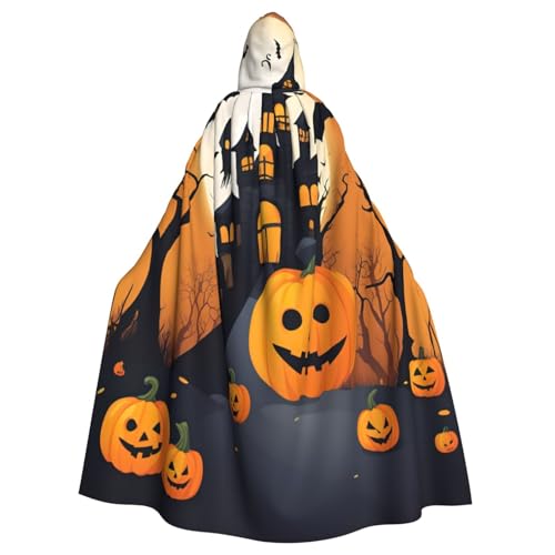 Uni Happy-Halloween-Vector 1 Druck Kapuzenumhang Karneval Halloween Party Cosplay Kostüm Umhang von KoloQren