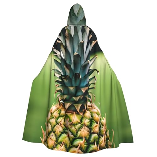 Uni Kapuzenumhang mit Ananas-Aufdruck für Karneval, Halloween, Party, Cosplay, Umhang Uni Kapuzenumhang mit Ananas-Aufdruck für Karneval, Halloween, Party, Cosplay, Umhang von KoloQren
