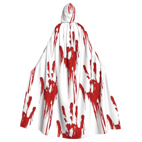 Uni Kapuzenumhang mit blutigen Handabdrücken, Karneval, Halloween, Party, Cosplay, Kostüm, Umhang Uni Kapuzenumhang mit blutigen Handabdrücken, Karneval, Halloween, Party, Cosplay, Kostüm, Umhang von KoloQren