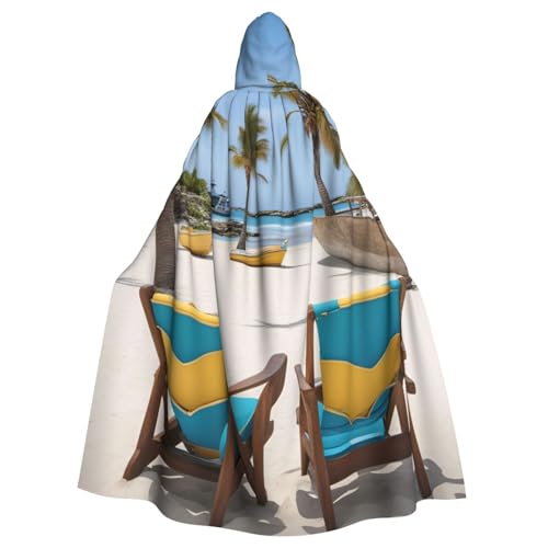 Uni Strandumhang mit Palmenstühlen, Booten, bedruckt, mit Kapuze, Karneval, Halloween, Party, Cosplay, Kostüm, Umhang Uni Strandumhang mit Palmenstühlen, Booten, bedruckt, mit Kapuze, Karneval, Halloween, Party, Cosplay, Kostüm, Umhang von KoloQren