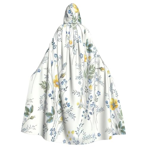 Uni Umhang mit Kapuze, Blumenmuster, Rosen, bedruckt, für Karneval, Halloween, Party, Cosplay, Kostüm, Umhang Uni Umhang mit Kapuze, Blumenmuster, Rosen, bedruckt, für Karneval, Halloween, Party, Cosplay, Kostüm, Umhang von KoloQren