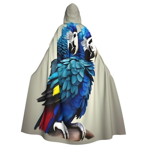 Uni Umhang mit Kapuze und Papageien-Motiv, für Karneval, Halloween, Party, Cosplay, Kostüm, Umhang Uni Umhang mit Kapuze und Papageien-Motiv, für Karneval, Halloween, Party, Cosplay, Kostüm, Umhang von KoloQren