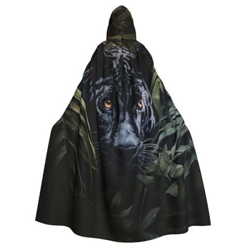 Uni schwarzer Leopardenmuster Kapuzenumhang Karneval Halloween Party Cosplay Kostüm Umhang Uni schwarzer Leopardenmuster Kapuzenumhang Karneval Halloween Party Cosplay Kostüm Umhang von KoloQren