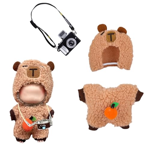 Puppe Kleidung, Niedliche Plüsch Puppenkleidung Tragen Einer Kamera, Mini Puppen, 17cm Plüsch Bekleidung, Wechselbare Outfits, Ideales Kinder Geschenk Puppe Kleidung, Niedliche Plüsch Puppenkleidung Tragen Einer Kamera, Mini Puppen, 17cm Plüsch Bekleidung, Wechselbare Outfits, Ideales Kinder Geschenk von Komergave