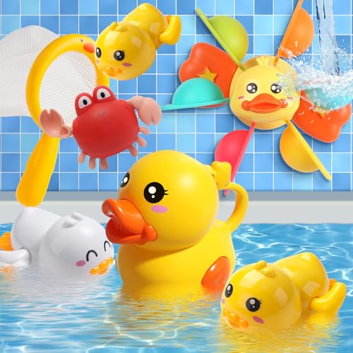 Komicea Badewannenspielzeug, Badespielzeug Baby ab 1 2 3 4 Jahr, Wasserspielzeug Kinder, Badewannen Spielzeug Geschenk für Jungen und Mädchen Geburtstag Komicea Badewannenspielzeug, Badespielzeug Baby ab 1 2 3 4 Jahr, Wasserspielzeug Kinder, Badewannen Spielzeug Geschenk für Jungen und Mädchen Geburtstag von Komicea