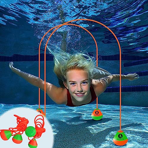 Komicea Tauchspielzeug für Kinder, 2 Stück 2.5M Tauchbogen Tauchringe Pool Spielzeug, Wasserspielzeug Outdoor Schwimmbad Spielzeug, Poolparty Geschenk für Kinder Jungen Mädchen Komicea Tauchspielzeug für Kinder, 2 Stück 2.5M Tauchbogen Tauchringe Pool Spielzeug, Wasserspielzeug Outdoor Schwimmbad Spielzeug, Poolparty Geschenk für Kinder Jungen Mädchen von Komicea
